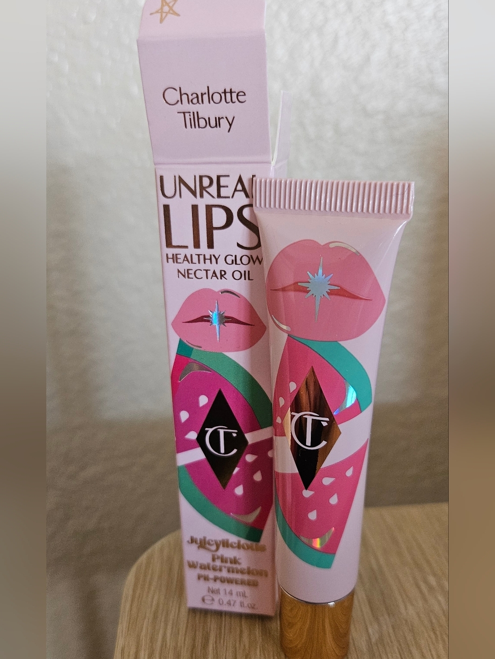 Charlotte Tilbury Unreal Lips Healthy Glow Nectar Oil - Pink Watermelon